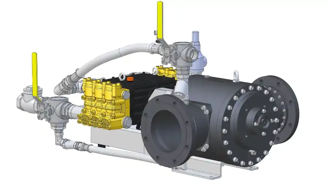 iso cad image FIREMIKS 8000-3-PP-F-ALU-DRV G83 Flange_